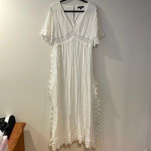 White LULUs maxi dress
